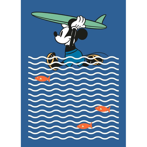 Fotobehang - Mickey gone Surfing 200x280cm - Vliesbehang