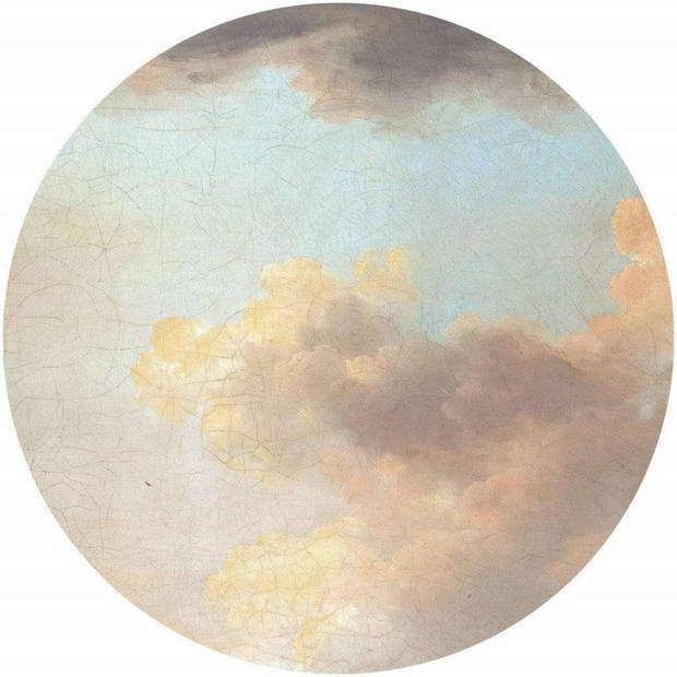 Fotobehang - Relic Clouds 125x125cm - Rond - Vliesbehang - Zelfklevend