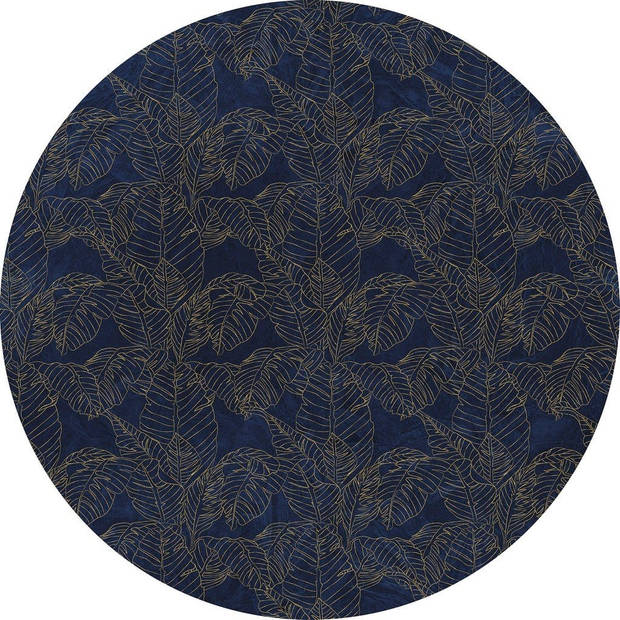 Fotobehang - Royal Blue 125x125cm - Rond - Vliesbehang - Zelfklevend