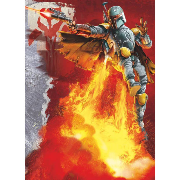 Fotobehang - Star Wars Boba Fett 184x254cm - Papierbehang