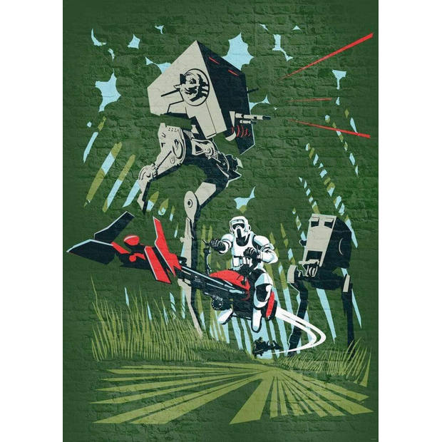 Fotobehang - Star Wars Classic Concrete Endor 200x280cm - Vliesbehang