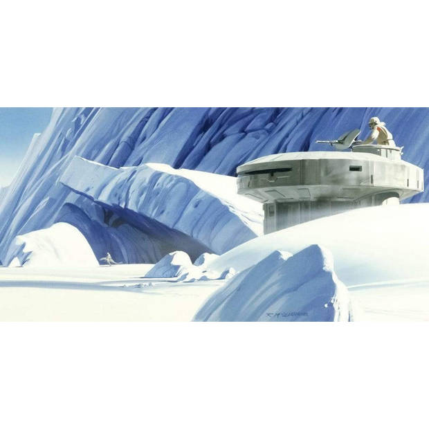 Fotobehang - Star Wars Classic RMQ Hoth Echo Base 500x250cm - Vliesbehang