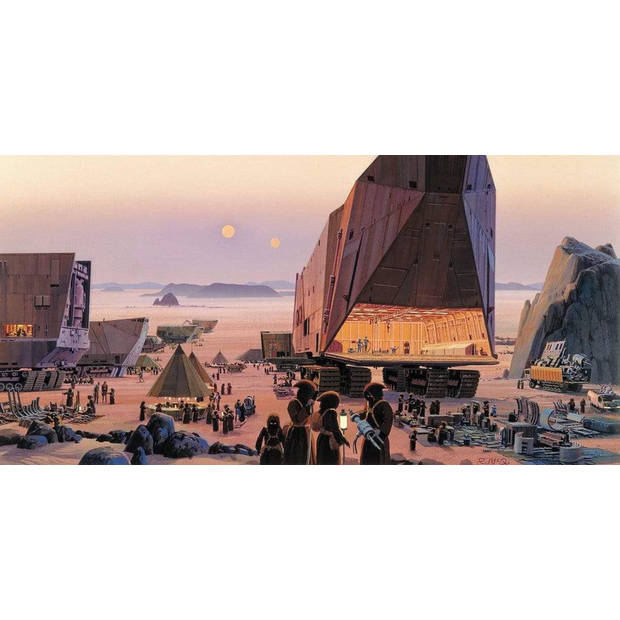 Fotobehang - Star Wars Classic RMQ Java Market 500x250cm - Vliesbehang