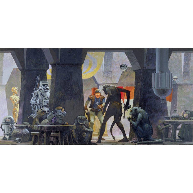 Fotobehang - Star Wars Classic RMQ Mos Eisley Streets 500x250cm - Vliesbehang