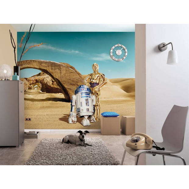 Fotobehang - Star Wars Lost Droids 368x254cm - Papierbehang