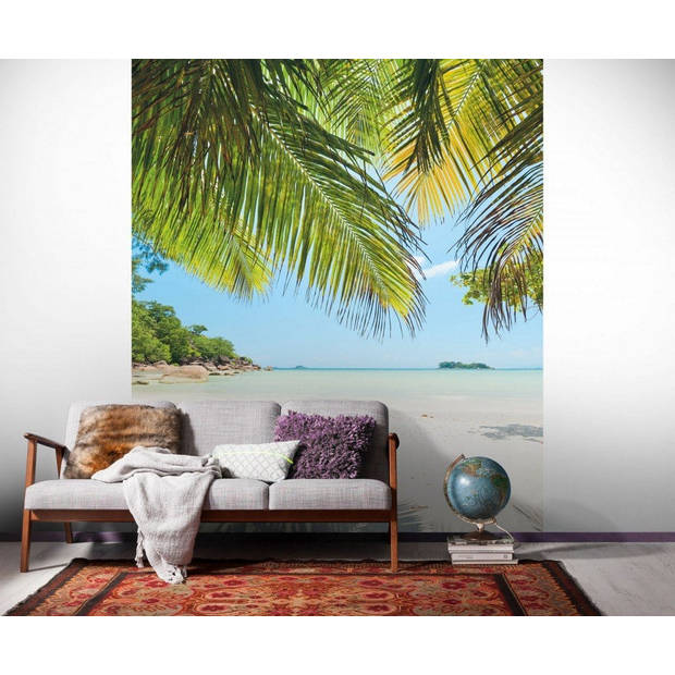 Fotobehang - Under The Palmtree 200x250cm - Vliesbehang