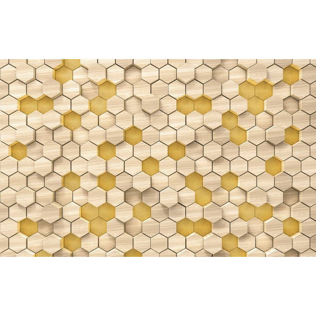 Fotobehang - Woodcomb Birch 400x250cm - Vliesbehang
