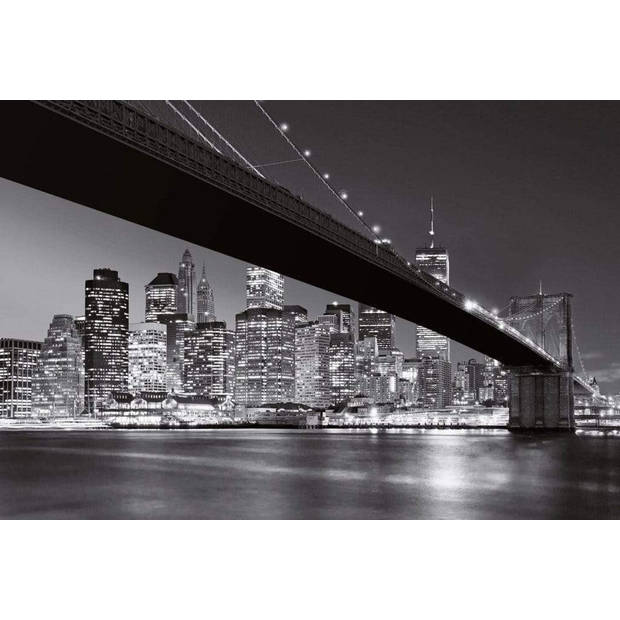 Fotobehang - Brooklyn Bridge NY 384x260cm - Vliesbehang