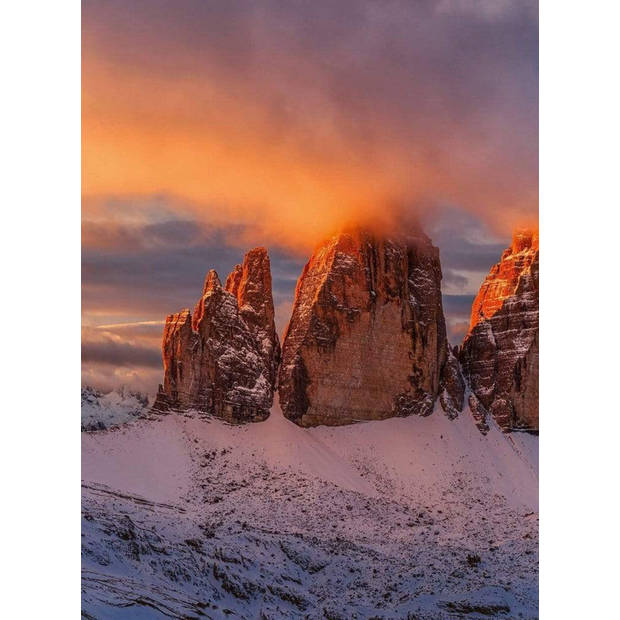 Fotobehang - Mountain Peaks In Italy 192x260cm - Vliesbehang