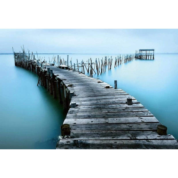 Fotobehang - Old Landing Stage 384x260cm - Vliesbehang