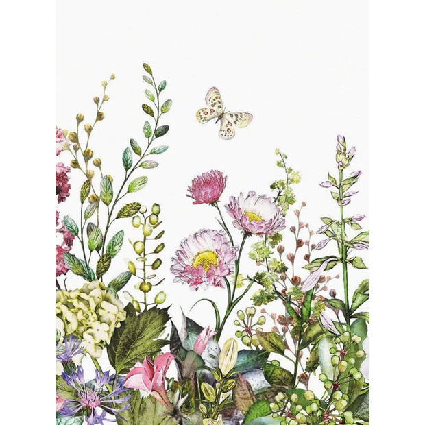 Fotobehang - Summer Flowers 192x260cm - Vliesbehang