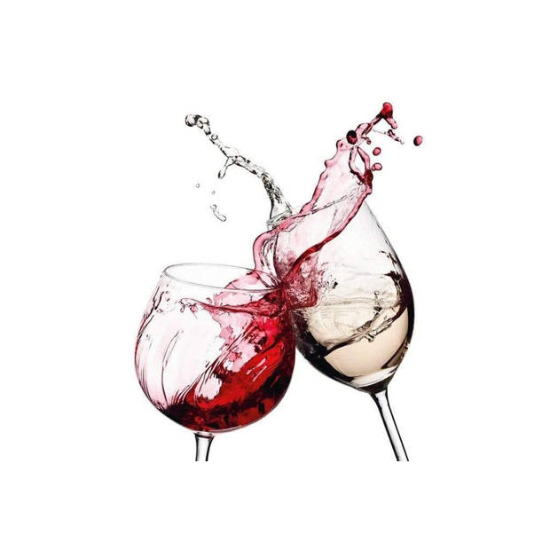 Fotobehang - Wine Glasses 384x260cm - Vliesbehang