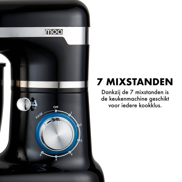 MOA SM1203NB - Keukenmachine - Zwart