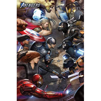 Poster Avengers Gamerverse Face Off 61x91,5cm