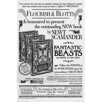 Poster Fantastic Beasts the Crimes of Grindelwald Flourish and Blotts 61x91,5cm