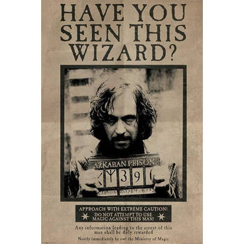 Poster Harry Potter Wanted Sirius Black 61x91,5cm