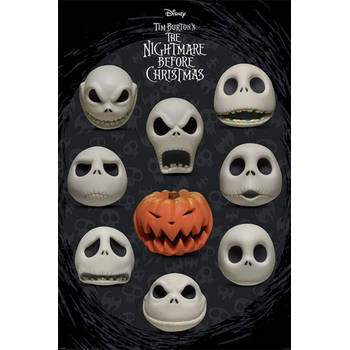 Poster Nightmare Before Christmas Many Faces of Jack 61x91,5cm