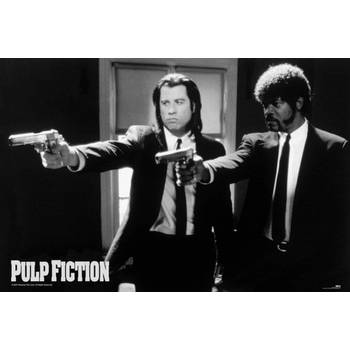 Poster Pulp Fiction Black and White Guns 91,5x61cm