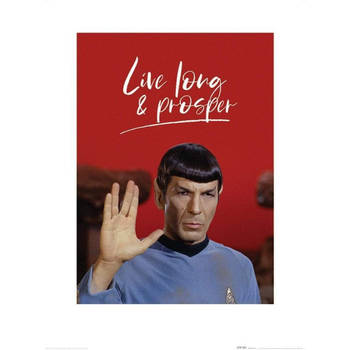 Kunstdruk Star Trek Live Long And Prosper 60x80cm