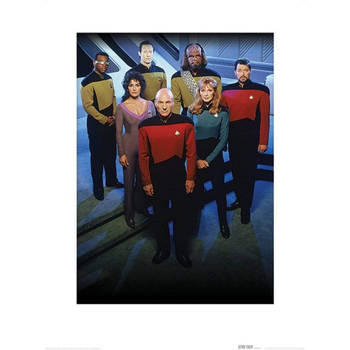 Kunstdruk Star Trek The Next Generation Enterprise Officers 60x80cm