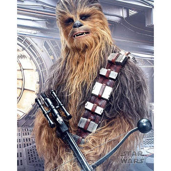 Poster Star Wars the Last Jedi Chewbacca Bowcaster 40x50cm