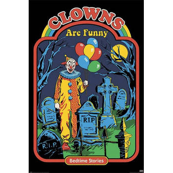 Poster Steven Rhodes Clowns are Funny 61x91,5cm