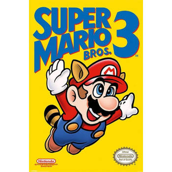Poster Super Mario Bros 3 NES Cover 61x91,5cm