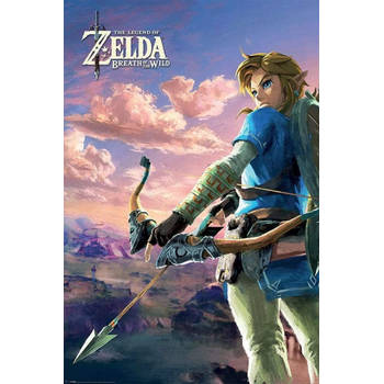 Poster The Legend of Zelda Breath of the Wild Hyrule Scene Landscape 61x91,5cm