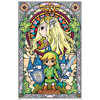 Poster The Legend of Zelda Stained Glass 61x91,5cm