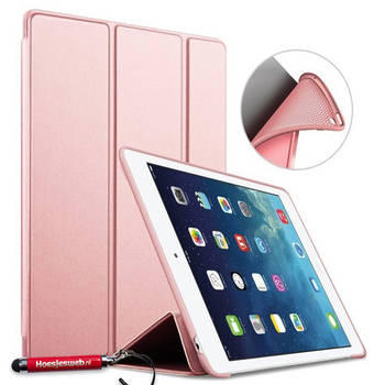HEM Siliconen iPad hoes geschikt voor iPad 5/ iPad 6/ iPad Air/ iPad Air 2 - 9.7 Inch - Rosegold - Met Stylus