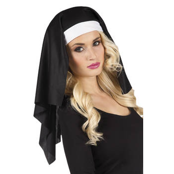 Boland nonnenkap zwart