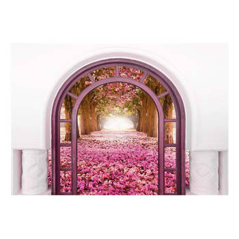 Fotobehang - Door To The Magic Land 150x105cm - Vliesbehang