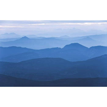 Fotobehang - Blue Mountain 400x250cm - Vliesbehang