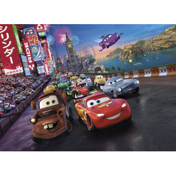 Fotobehang - Cars Race 254x184cm - Papierbehang