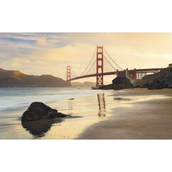 Fotobehang - Golden Gate 400x250cm - Vliesbehang
