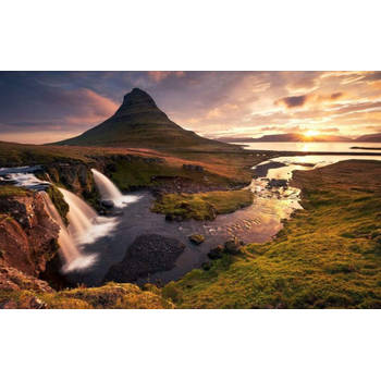 Fotobehang - Guten Morgen auf Isländisch 400x250cm - Vliesbehang