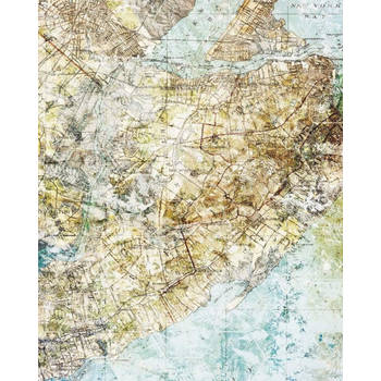 Fotobehang - Mix Map 200x250cm - Vliesbehang