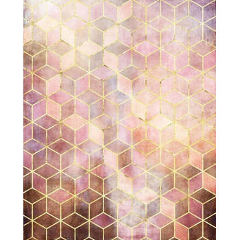 Fotobehang - Mosaik Rosso 200x250cm - Vliesbehang