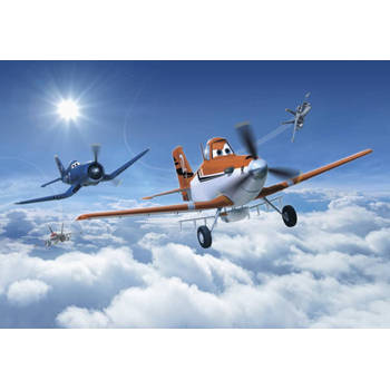 Fotobehang - Planes Above the Clouds 368x254cm - Papierbehang