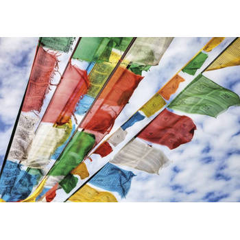 Fotobehang - Prayer Flags 184x127cm - Papierbehang