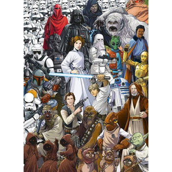 Fotobehang - Star Wars Classic Cartoon Collage 184x254cm - Papierbehang