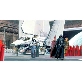 Fotobehang - Star Wars Classic RMQ Death Star Shuttle Dock 500x250cm - Vliesbehang