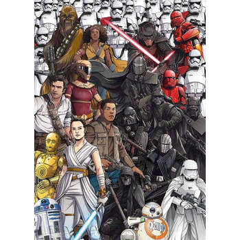Fotobehang - Star Wars Retro Cartoon 200x280cm - Vliesbehang