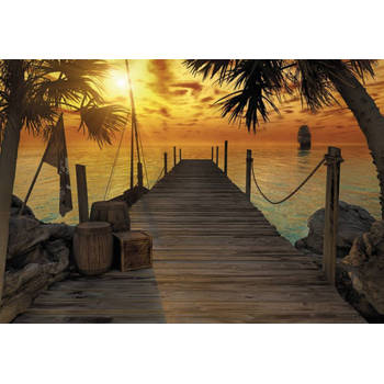 Fotobehang - Treasure Island 368x254cm - Papierbehang