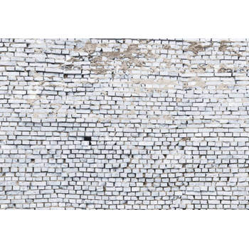 Fotobehang - White Brick 368x254cm - Papierbehang