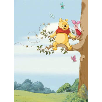 Fotobehang - Winnie Pooh Tree 184x254cm - Papierbehang