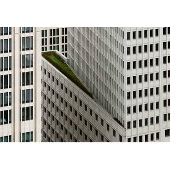 Fotobehang - Architecture White High-Rise Building 384x260cm - Vliesbehang