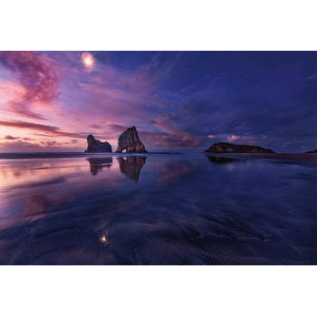 Fotobehang - Bay at Sunset 384x260cm - Vliesbehang