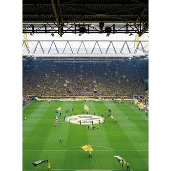 Fotobehang - Borussia Dortmund Fan Choreo 192x260cm - Vliesbehang