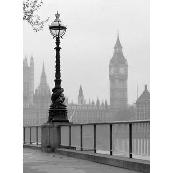 Fotobehang - London Fog 192x260cm - Vliesbehang